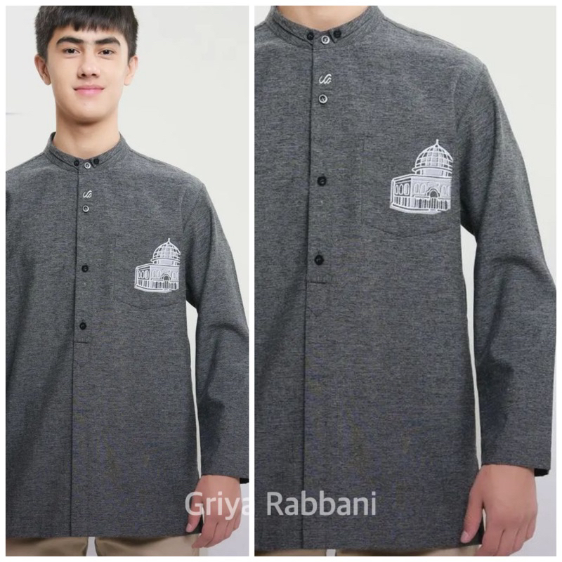 kemko ghazir blg - Baju koko lengan panjang hitam - kemko miqdar - baju koko rabbani lengan panjang 