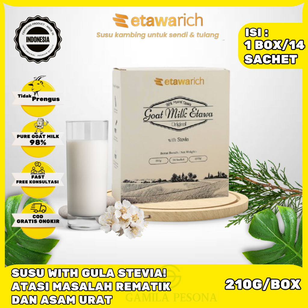

Etawarich Original Susu Kambing Etawa Untuk Kesehatan Tulang Sendi Susu