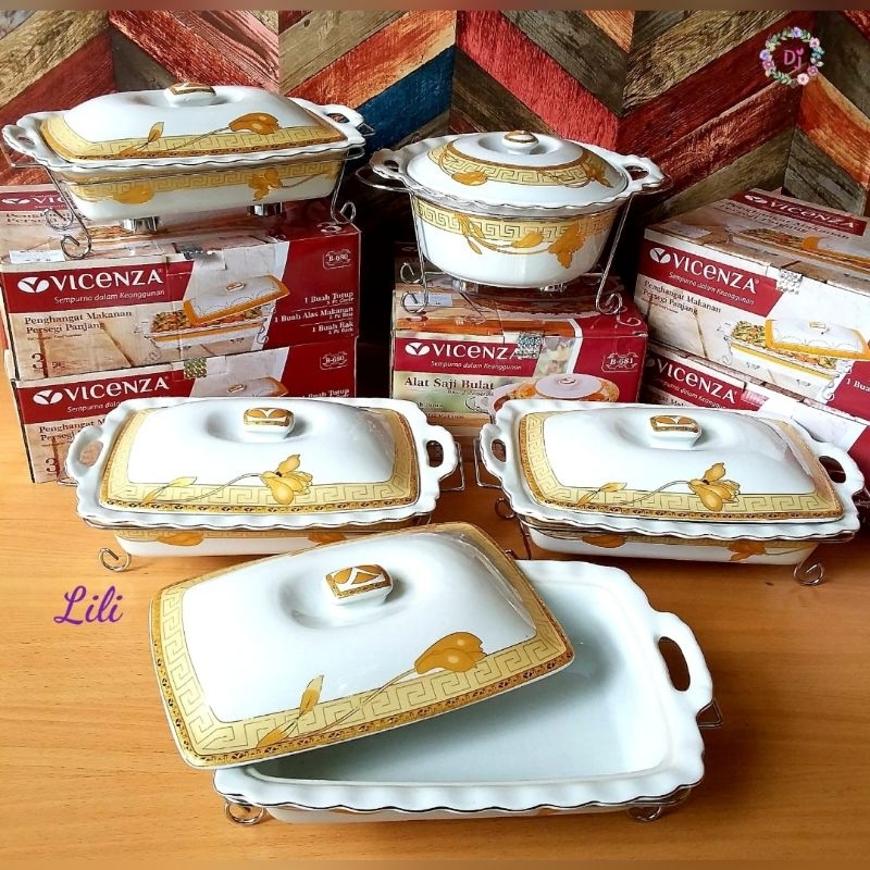 Prasmanan Vicenza Lily isi 5 Free Packing kayu (PO untuk proses packing)