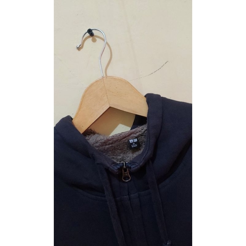 Hoodie UNIQLO zipper sherpa Original