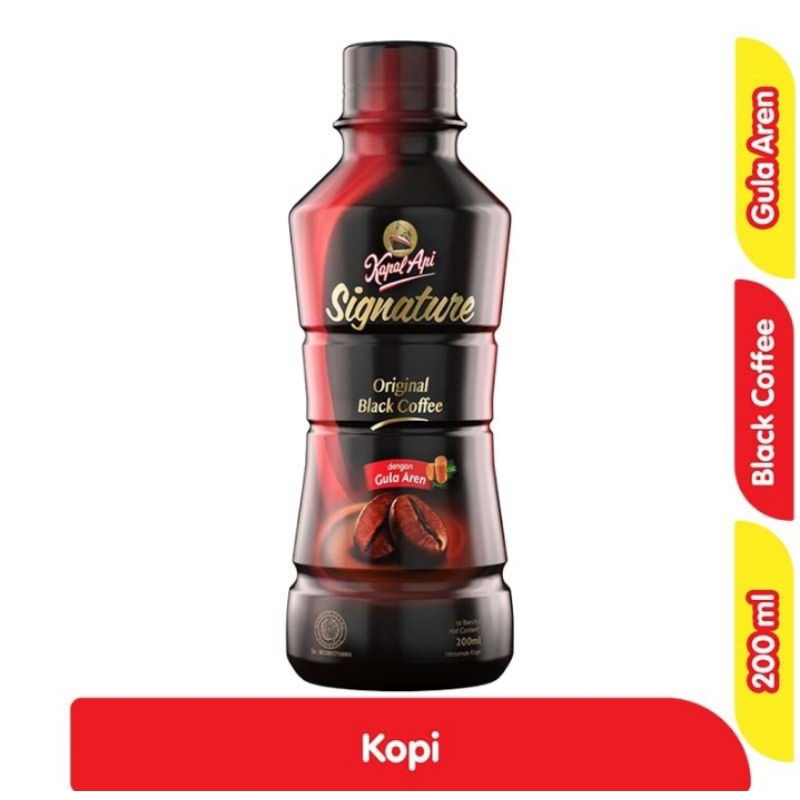 

Kapal Api Signature Original Black Coffee Pet 200 ml