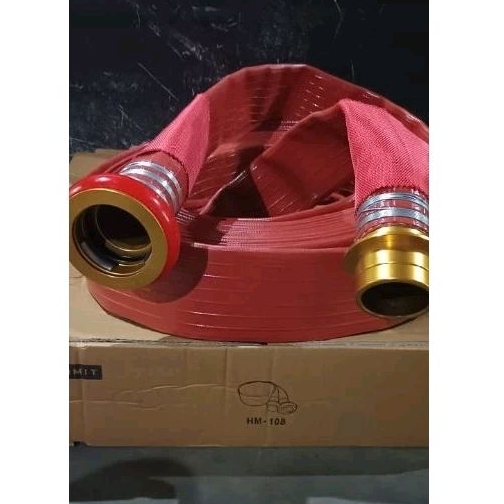 FIRE HOSE RUBBER 2,5," X 20 METER + COUPLING MACHINO