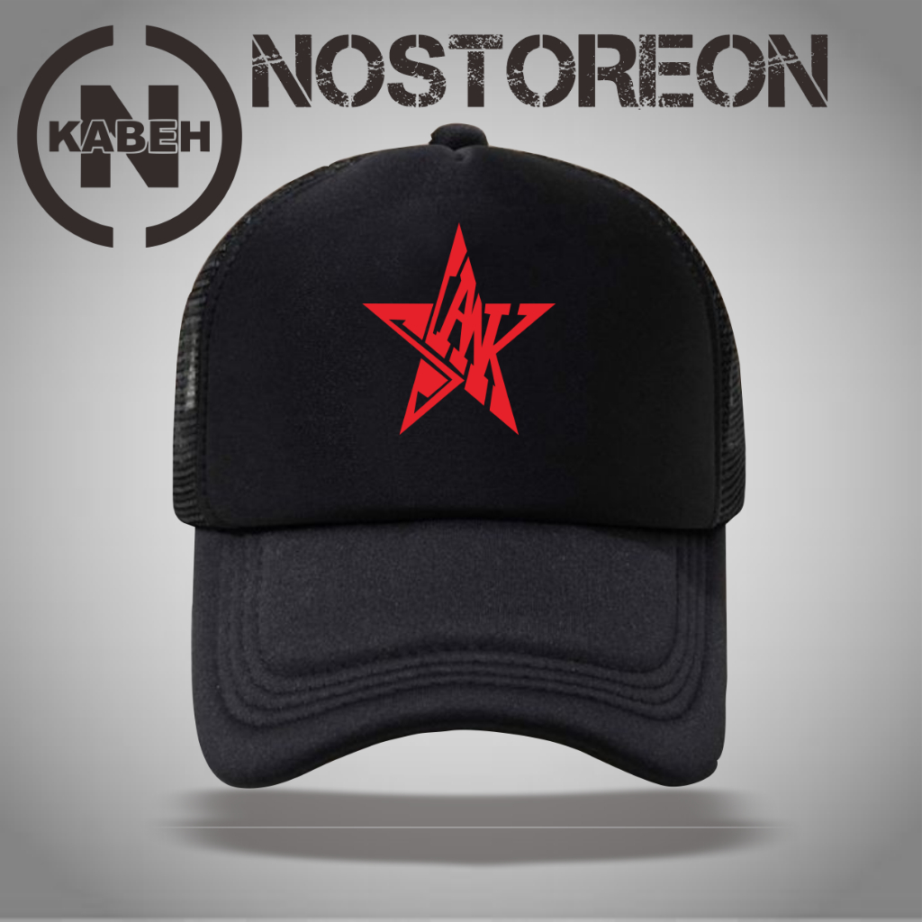 TOPI TRUCKER CAPS LOGO SLANK BENTUK BINTANG//TOPI GAYA BISBOL CAPS LOGO SLANL BENTUK BINTANG.