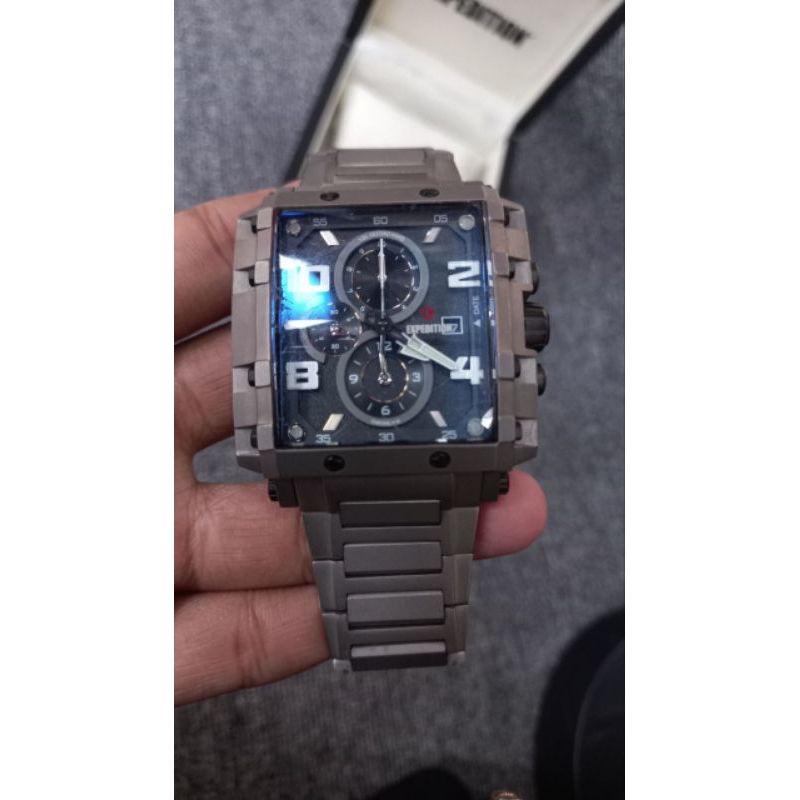 Jam Tangan Pria expedition E6757 Titanium Second