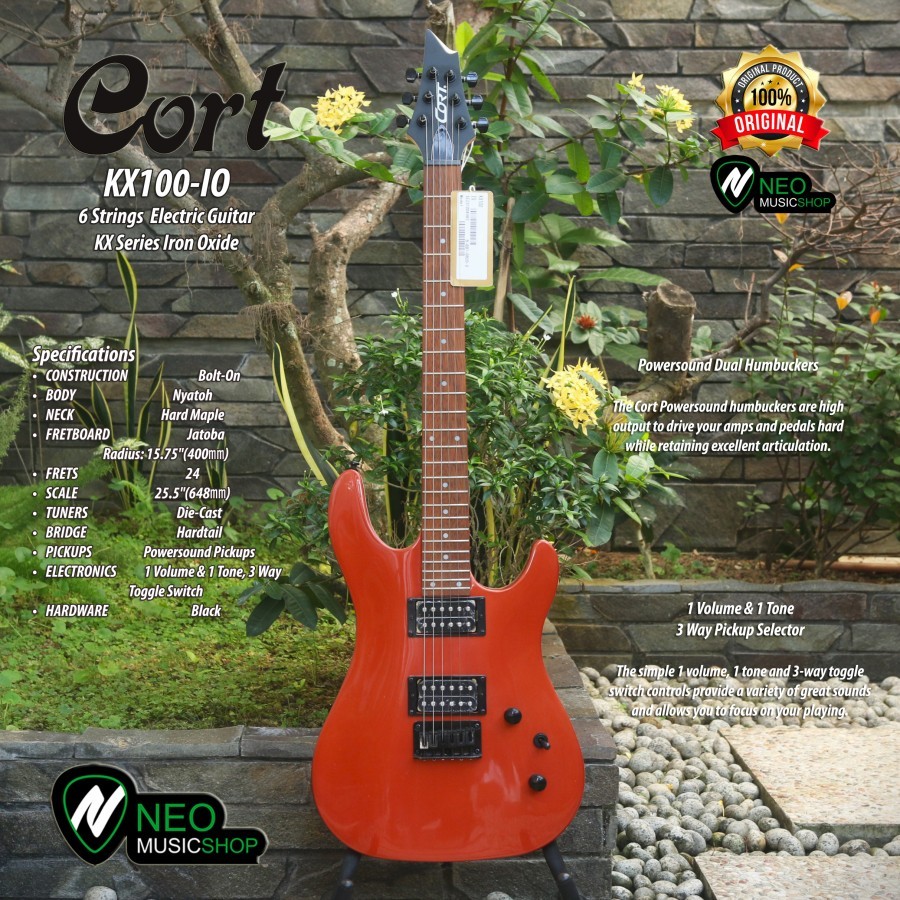 Cort KX100 IO Iron Oxide 6 Strings Electric Guitar