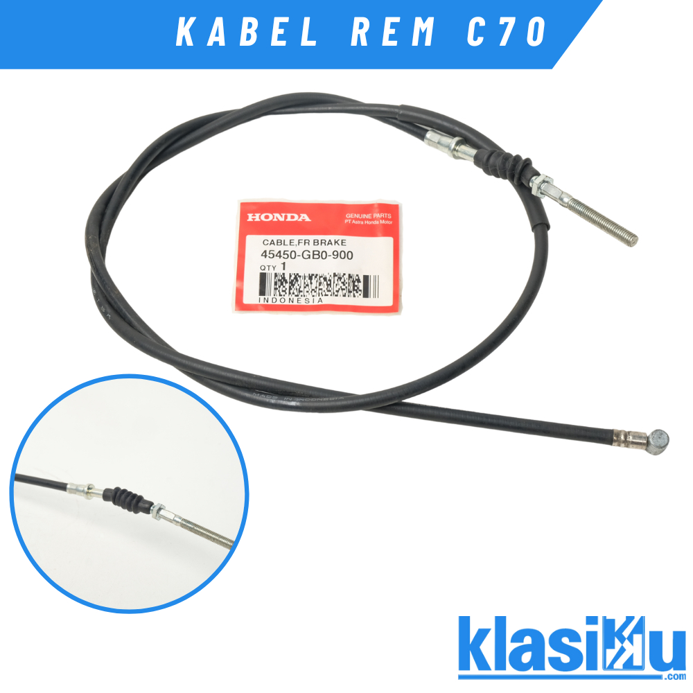Kabel Tali Rem Depan Honda C70 C700 C800 Supercup 45450 GBO 000