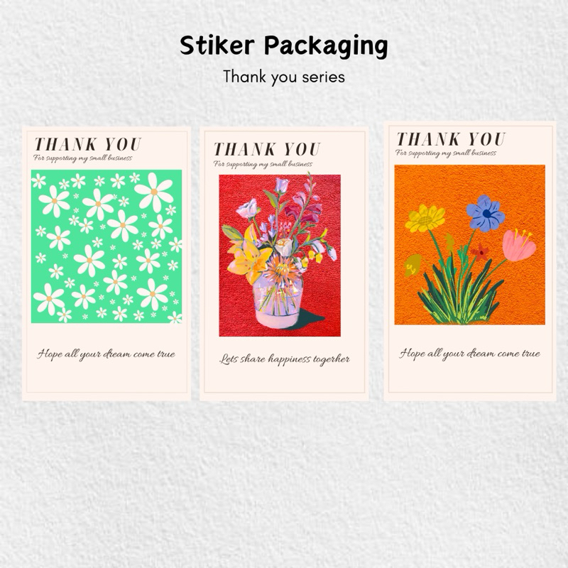 

Sticker thank you | Stiker packging | segel box | seal label