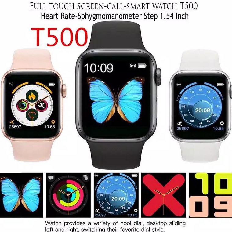 Fam T5 Smartwatch  Jam Tangan SMARTWATCH PRIA WANITA TOUCHSCREEN ORIGINAL SERIES 5 l Kualitas Premiu