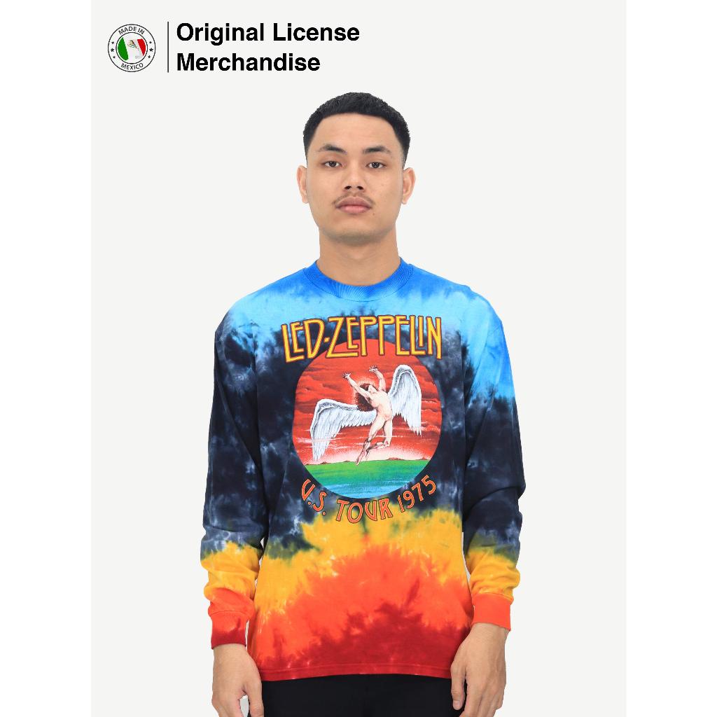 Kaos Baju Lengan Panjang Long Sleeve Tie Dye Pria Rock Musik LED ZEPPELIN Ori Icarus 1975