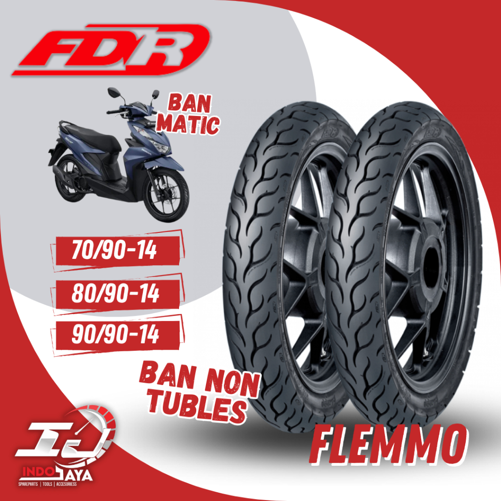 [READY COD] BAN FDR FLEMMO 70/90-14 - 80/90-14 - 90/90-14 RING 14 / BAN FDR TUBETYPE (NON TUBLES) RI