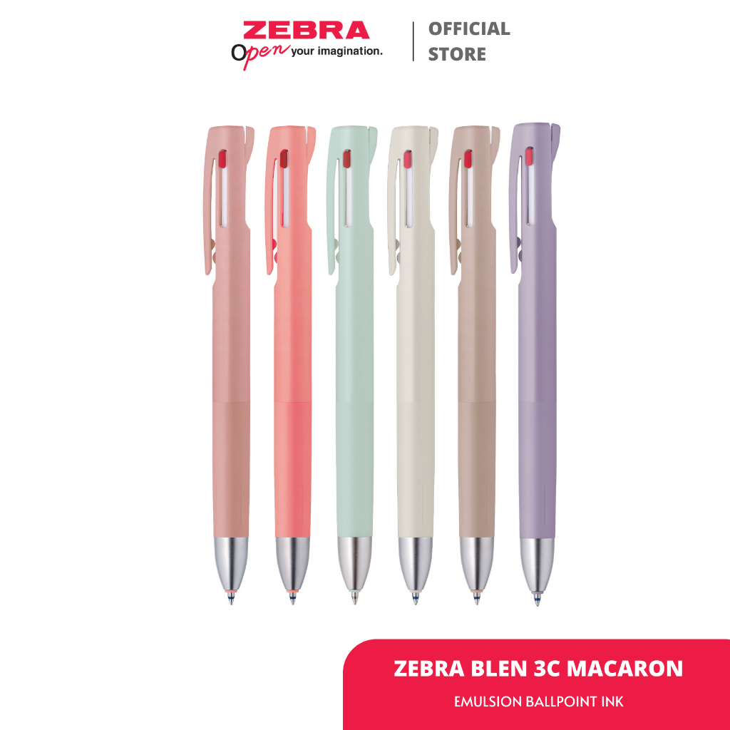 

ZEBRA Pulpen Blen Macaroon 0.7mm Ballpoint Pen Stabilizes Writing