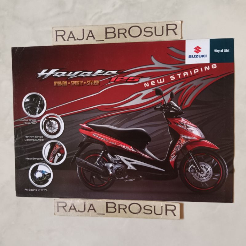 Poster brosur katalog flyer Suzuki Hayate125 Hayate 125 2013