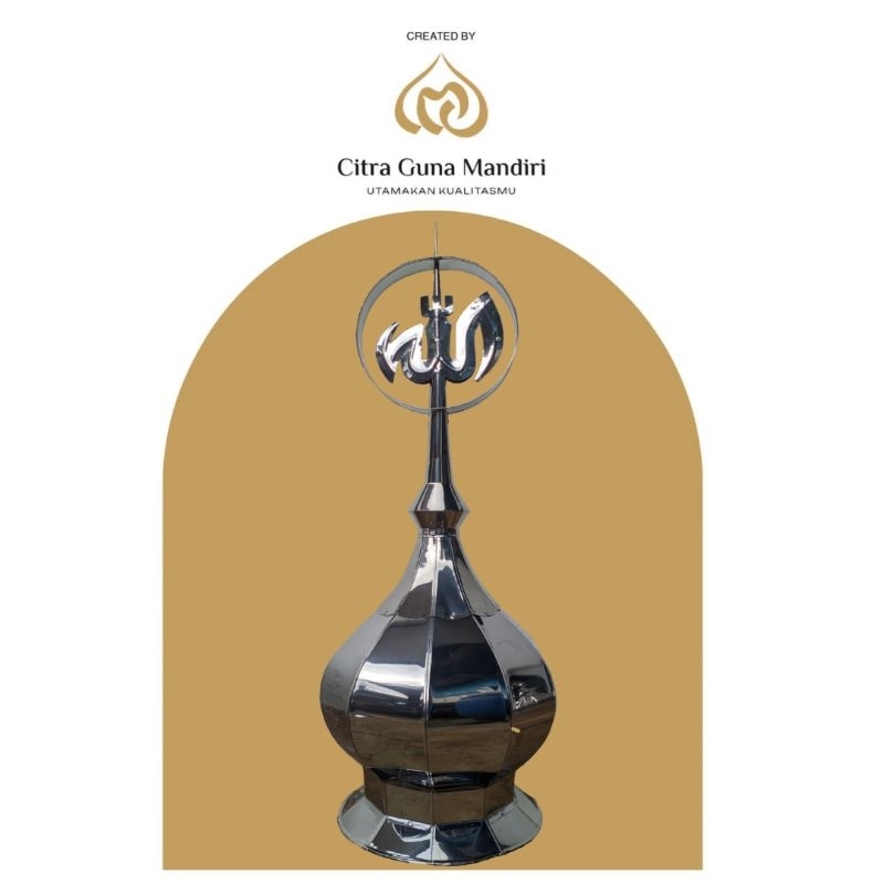 Kubah Musholla Stainless Dm 30cm