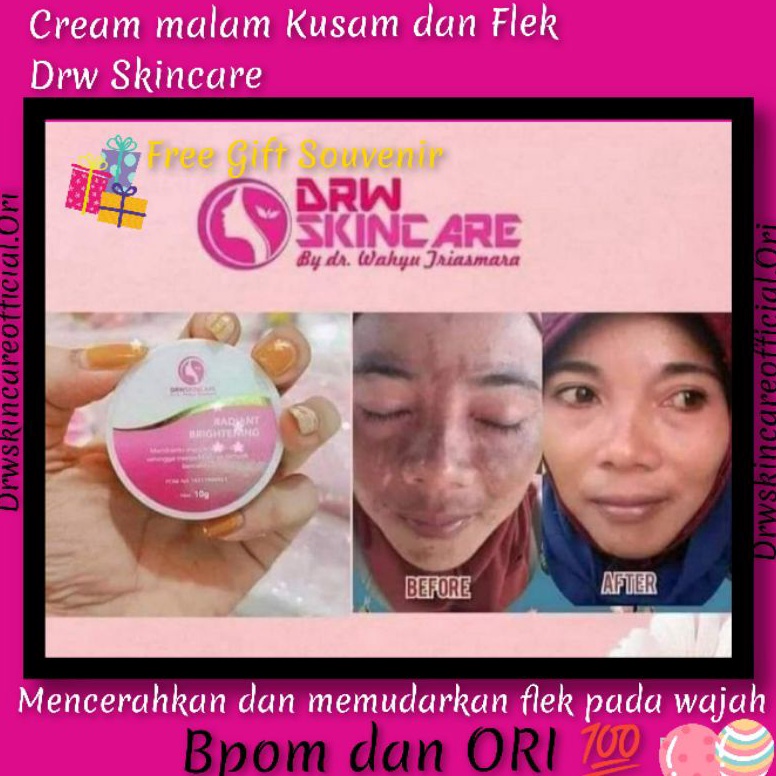 DRW SKINCARE Cream Malam Radiant Brightening Bisa Cod penghilang flek tebal obat flek hitam manjur r