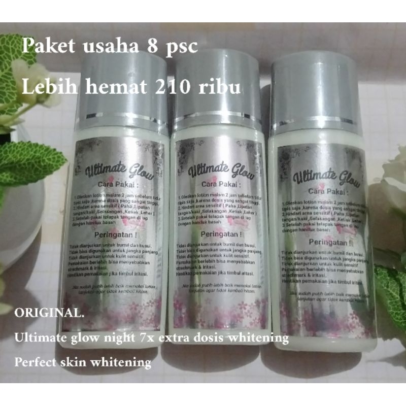 Paket hemat 8 pcs. HB Ultimate glow night 7x extra whitening