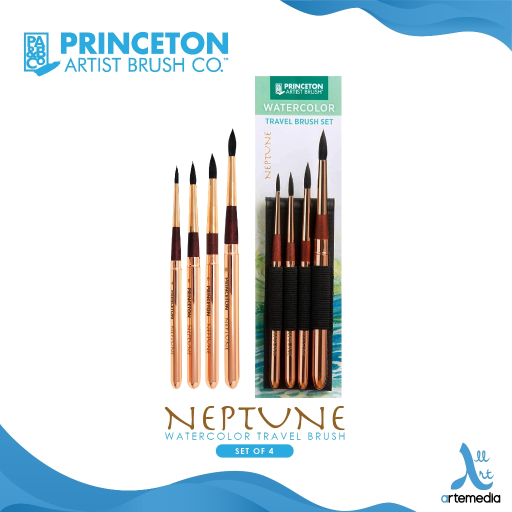 

Princeton Neptune 4750 Travel Set Synthetic Squirrel Brush Kuas Lukis