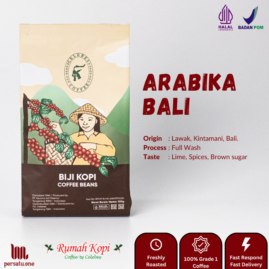 

[CELEBES COFFEE] Kopi Arabika Bali Bubuk/Biji/Espresso