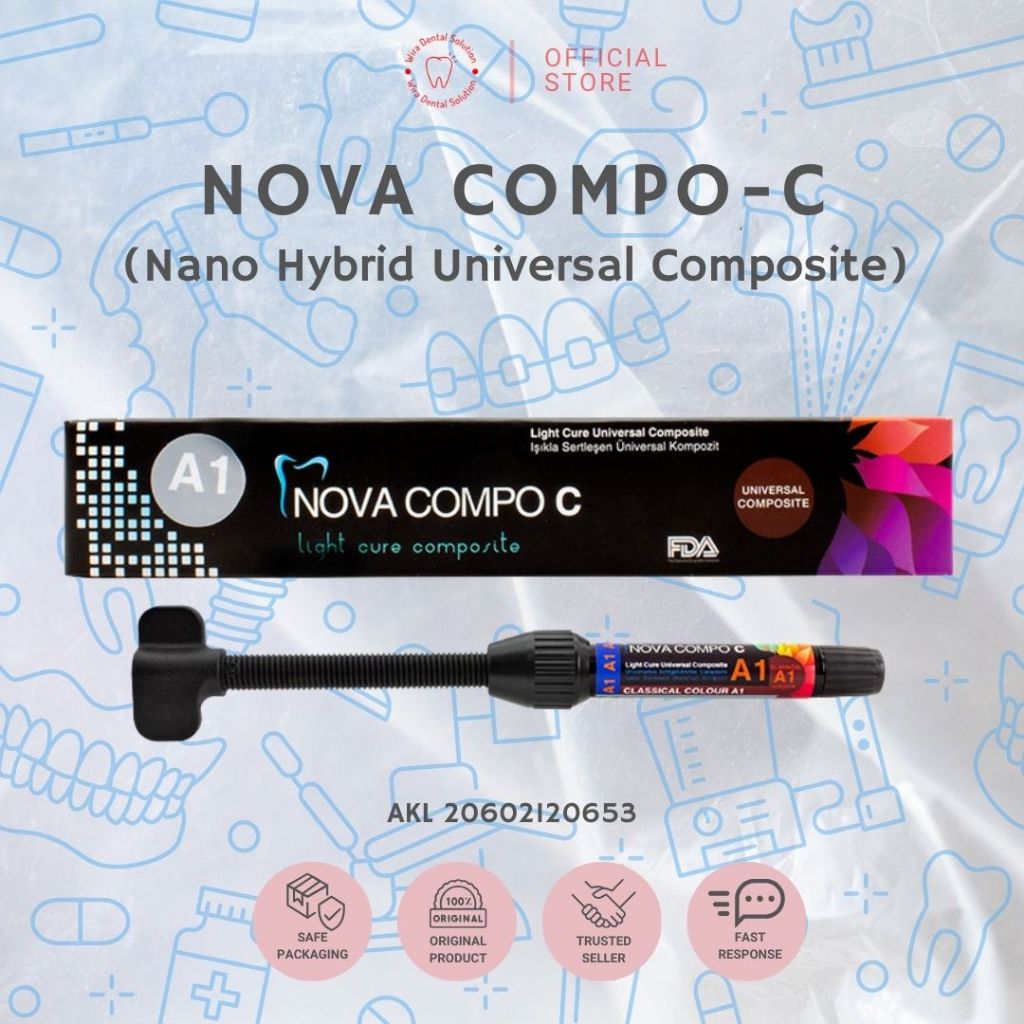 Resin Composite Universal, Nano Hybrid Composite, Nova Compo C IMICRYL