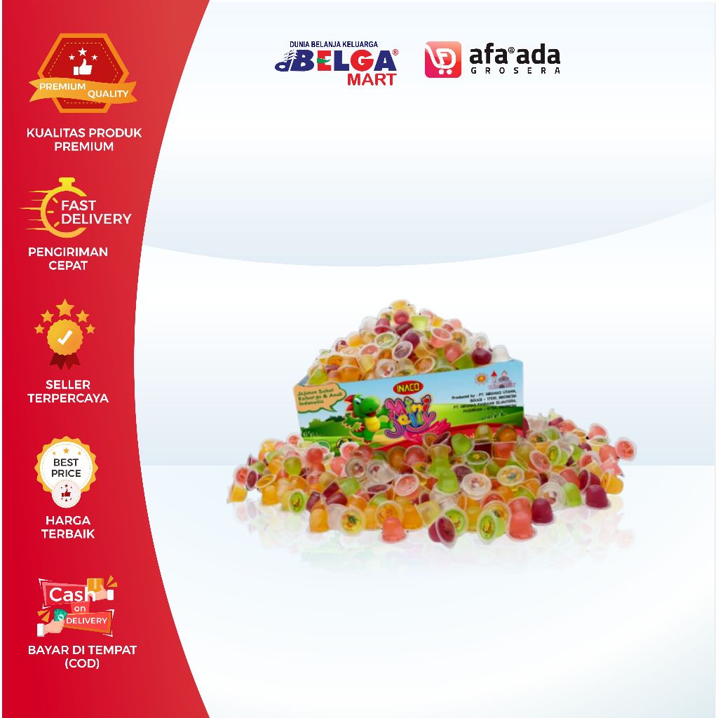 

Jelly Inaco Los | Kemasan 1KG | Jelly Murah Mix Fruit