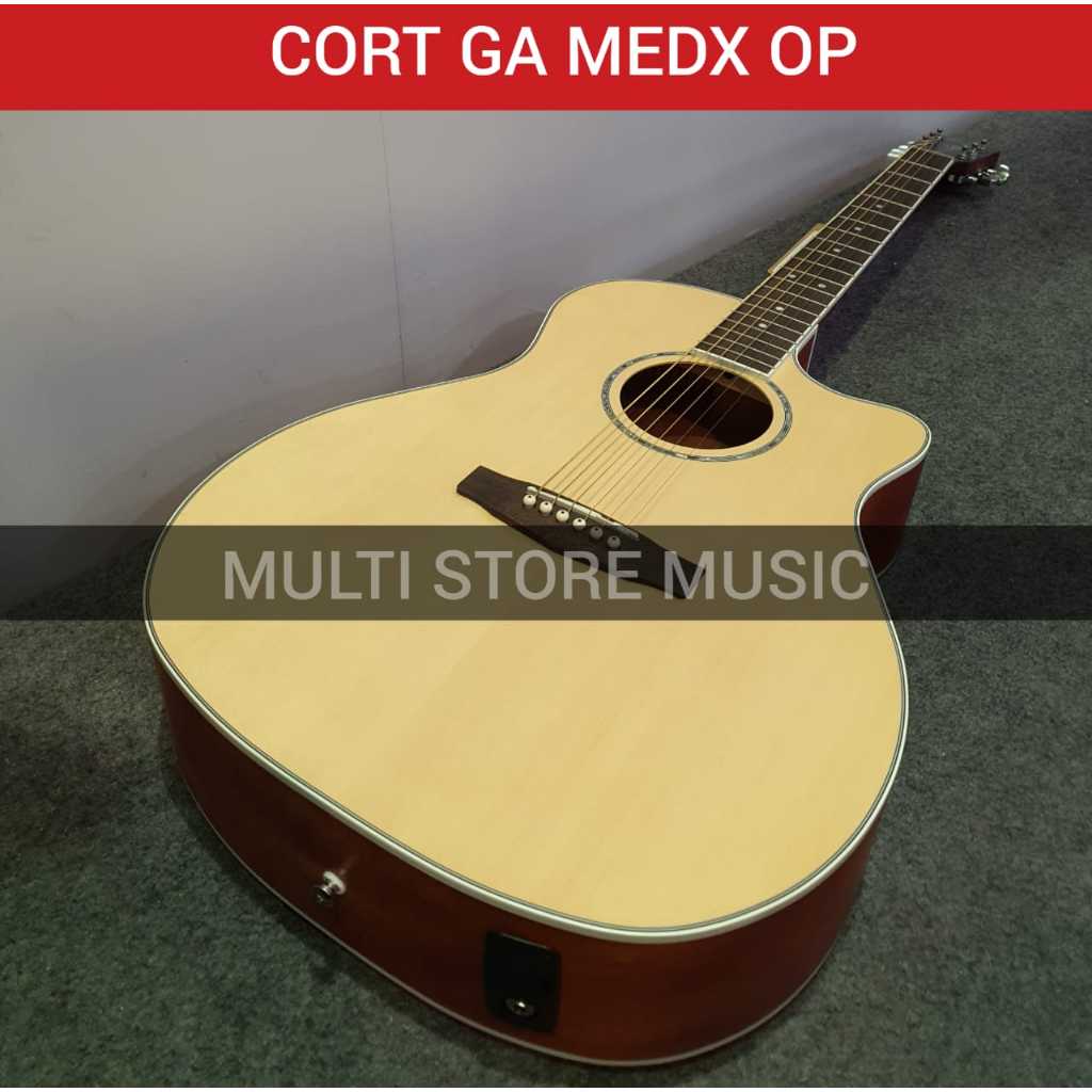 Gitar Cort Akustik Elektrik - Gitar CORT GA MEDX OP - CORT MEDX OP - ORIGINAL