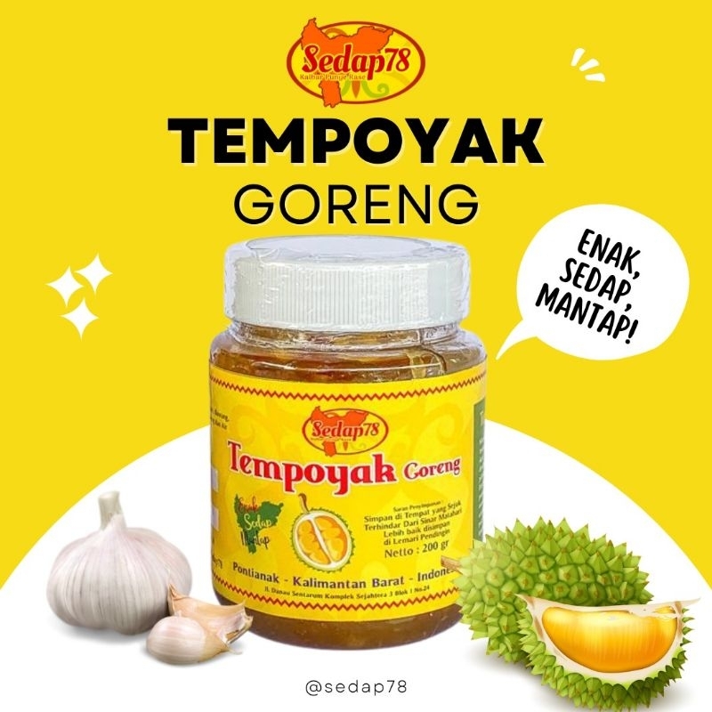 Tempoyak Goreng Sedap Durian Khas Pontianak Kalimantan Barat