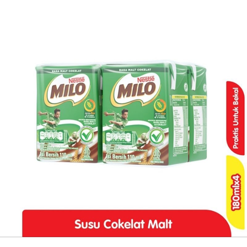 

MILO Activ-Go Cokelat UHT 110 ml x 4pcs