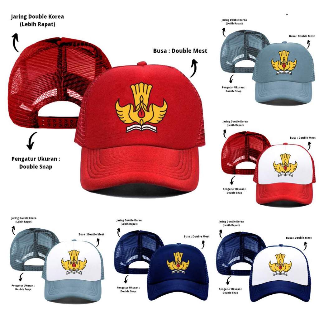 Topi Trucker Jaring Distro Tut Wuri Handayani Topi Anak Sekolah Sd Smp Sma Pria Wanita