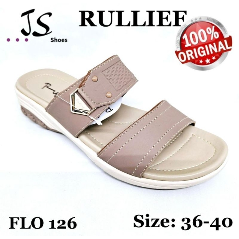 RULLIEF FLO 126 - SANDAL SLOP CASUAL WANITA DEWASA MERK RULLIEF ORIGINAL