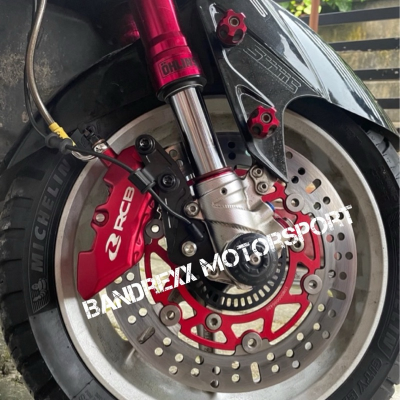 Breket Upside Down RPD V.1 Khusus Kaliper 4 Piston Brembo axial-KTC 4P-RCB R1.