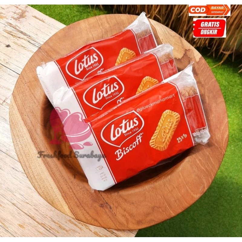 

Lotus Biscoff Biskuit rasa caramel isi 25pcs dan 50pcs