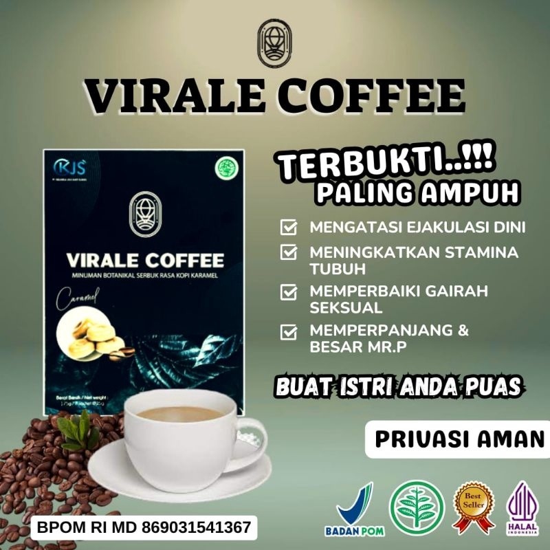 

1212 COD Virale Coffee Kopi kuat pria Tahan Lama Di ranjang Minuman Stamina Pria Tahan Lama BPOM Aman