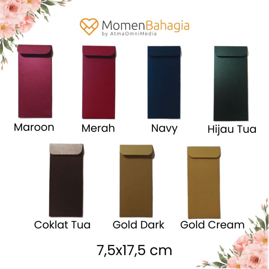 

Amplop Angpao Uang Angpao Lebaran Jasmine Warna Tua Ukuran 7.5x17.5