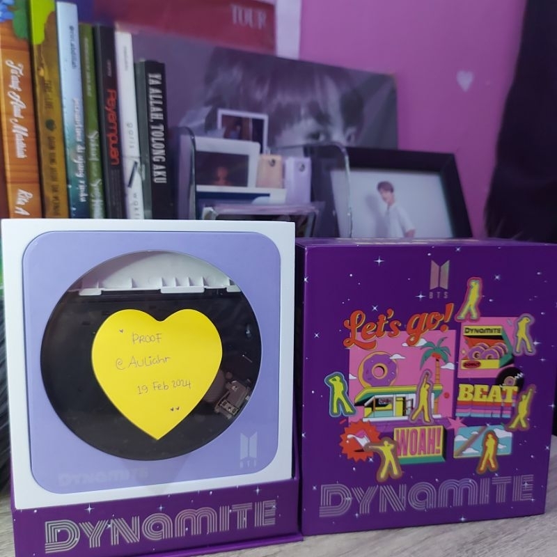 BTS DYNAMITE DVD WRITER PURPLE