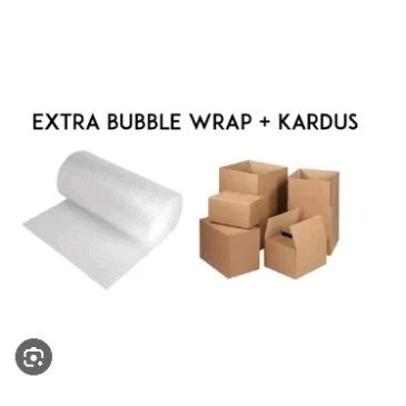 

Packingan kardus dan bubble wrap