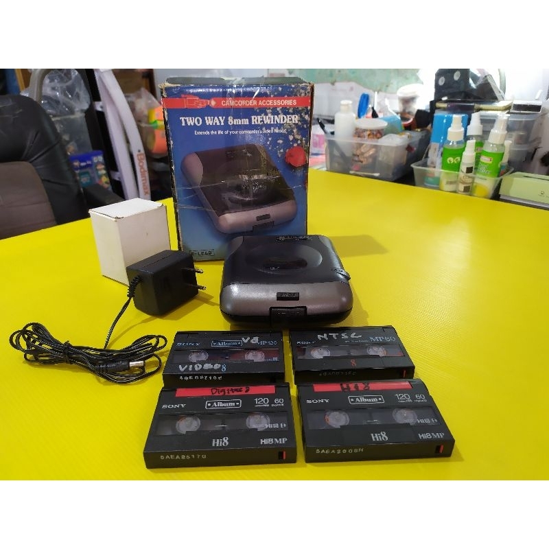 REWINDER PITA KASET2 JADUL VIDEO8 Hi8 DIGITAL8 ELEAD V88 NEW OLD STOCK