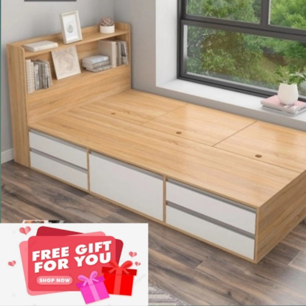 Promo Tempat tidur dipan laci Drawer 120x200 Murah