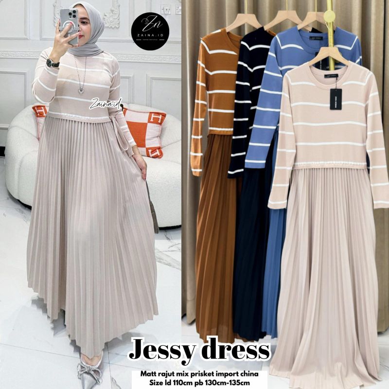 Zara woman Jessy dress by Zaina Matt Rajut mix Prisket import Ld110 Pb130-135