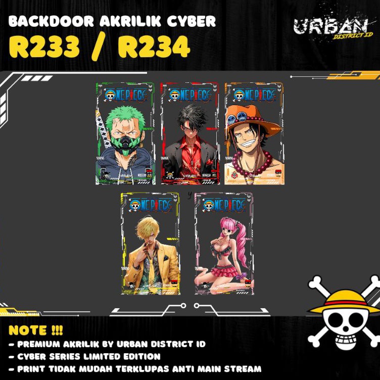 Disc TrxM2y2X CYBERS One Piece Backdoor Akrilik R 233  R 234 Limited Edition By URBAN DISTRICT ID
