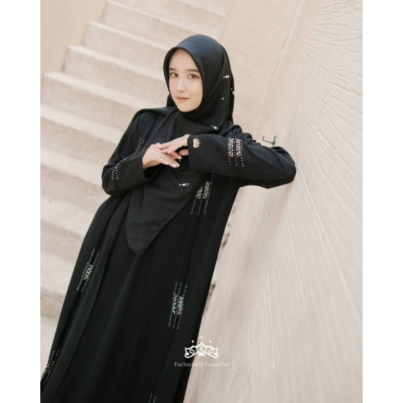 Ready Noor Abaya Set Pashmina by Kazami Store