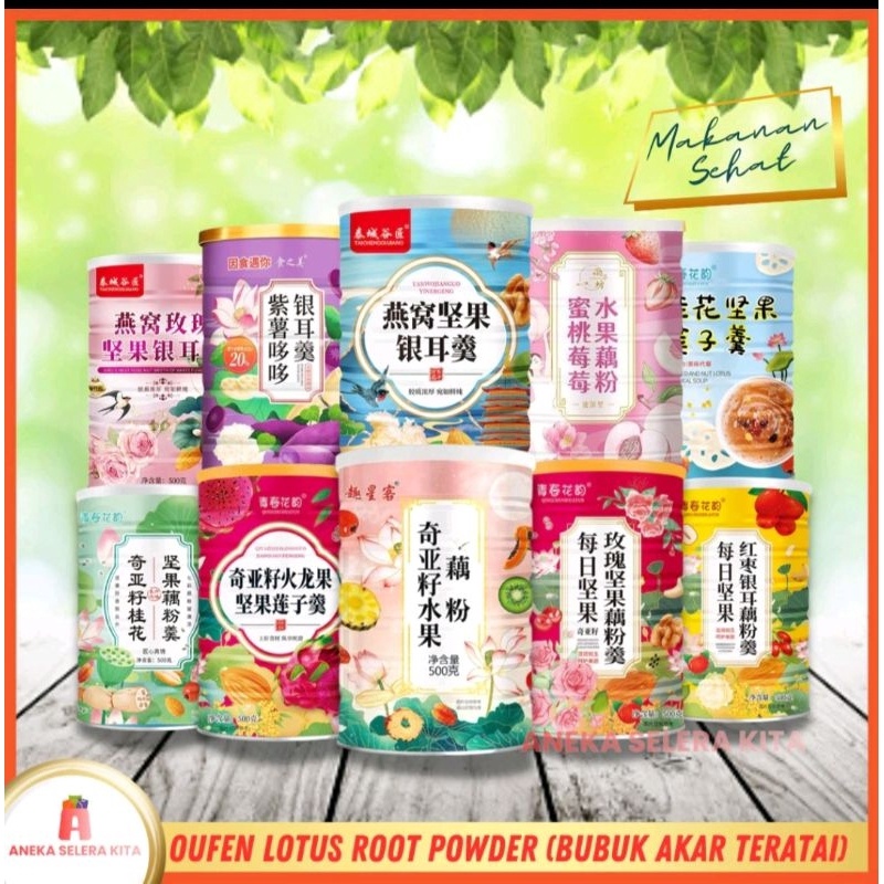 

1212 Fasion sale HALALOufen Lotus Root Powder Bubuk Akar Teratai Makanan DIET Healthy FOOD