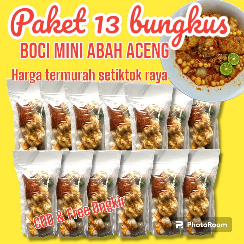 

1212 STOK READY 13 BUNGKUS BASO ACI POLOS ABAH ACENG