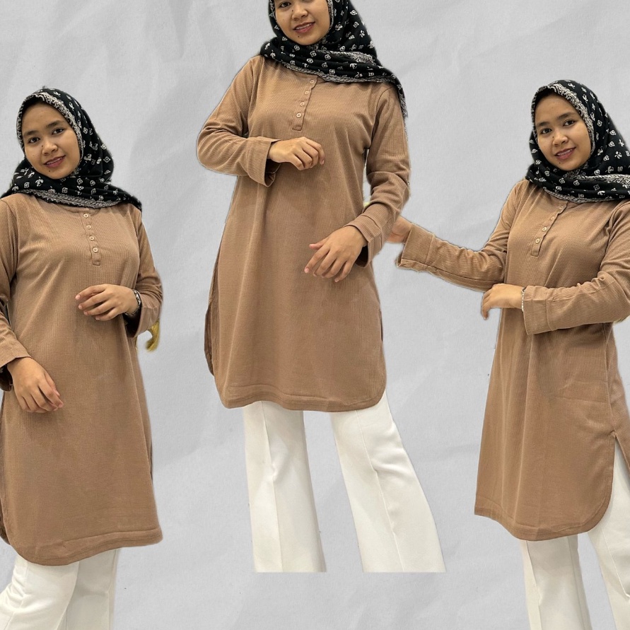 1111 KAOS TUNIK WANITA KAOS PHENOMENAL  FENOMENAL FULL TAG KAOS POLOS LENGAN PANJANG