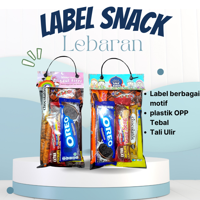 

Tas label lebaran Pack/ Tas hampers plastik/ THR snack/ Tas Jajan Hari Raya/ THR Idul Fitri