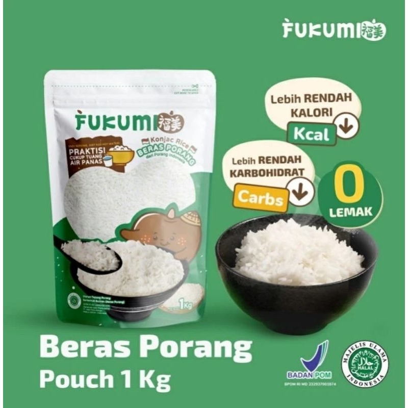 

Beras Porang Fukumi Beras Diet Rendah Kalori 1kg