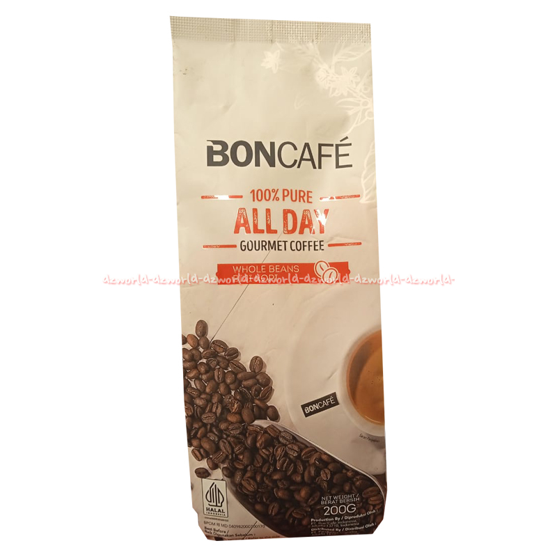 

Boncafe 200gr All Day Grourment Coffee 100% Pure Biji Kopi Whole Beans