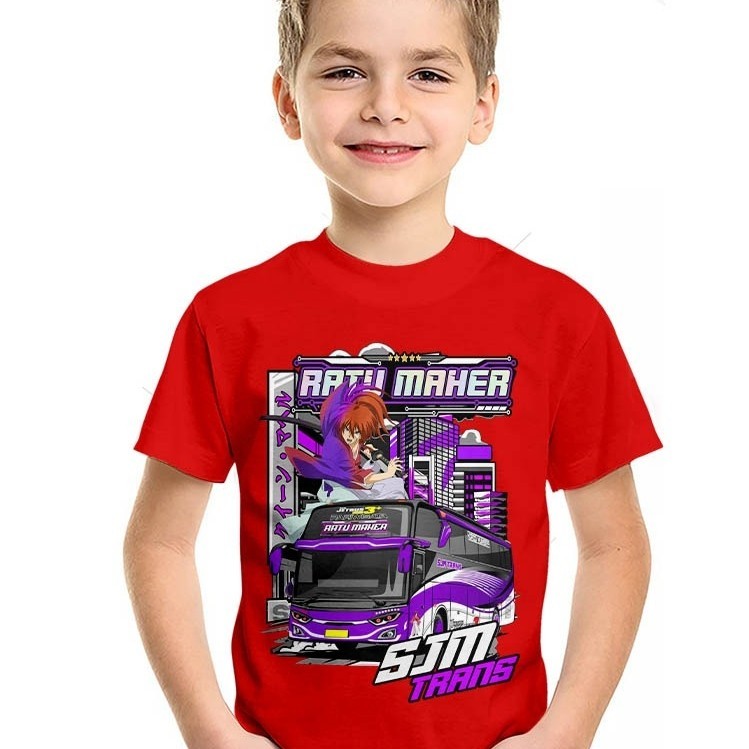 Kaos Anak Jet Bus RATU MAHER Atasan Baju Anak Jet Bus RATU MAHER