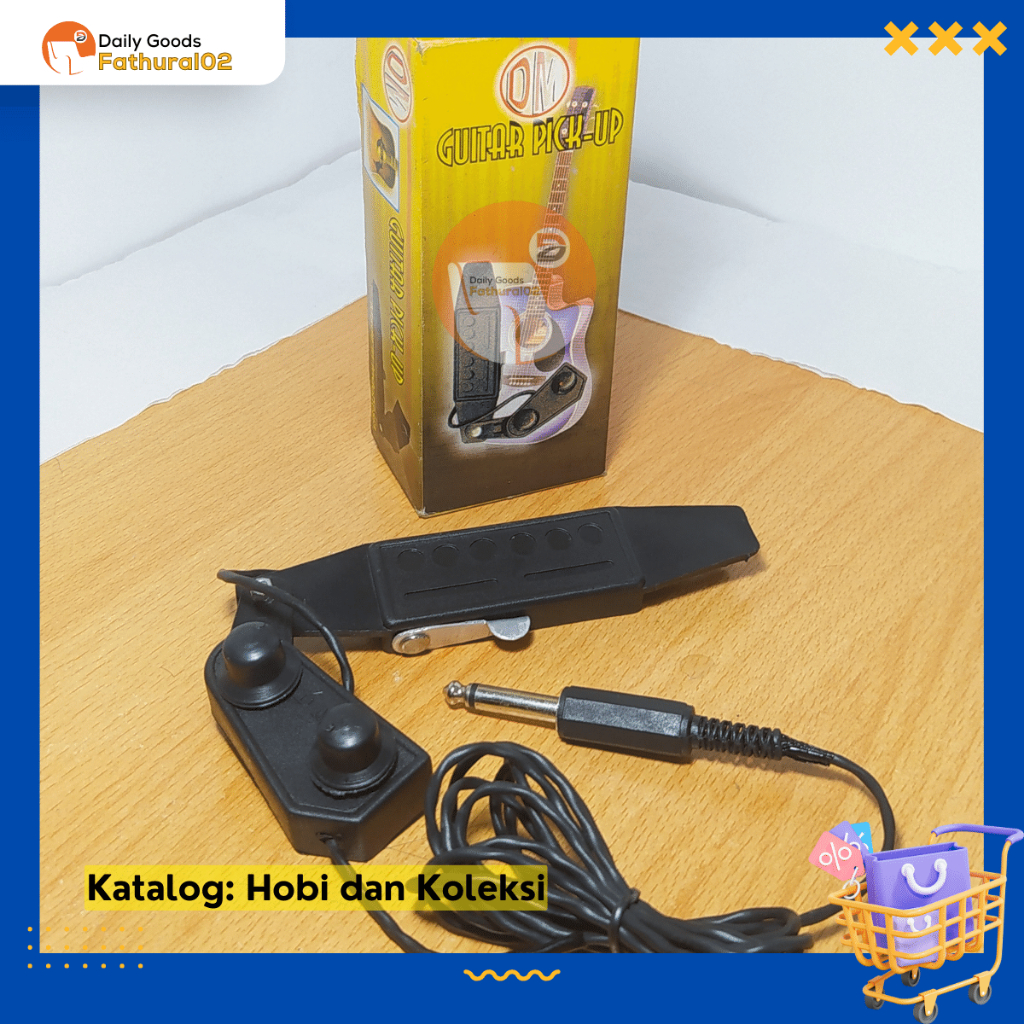 Mic Eksternal Spull Gitar Akustik Guitar Pick-Up Jepit Capit Merk DM Second Preloved