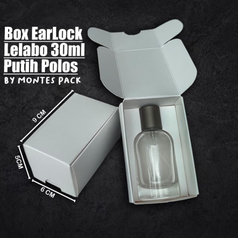 

BOX EARLOCK | untuk botol lelabo 30ml | box parfum earlock Putih hitam