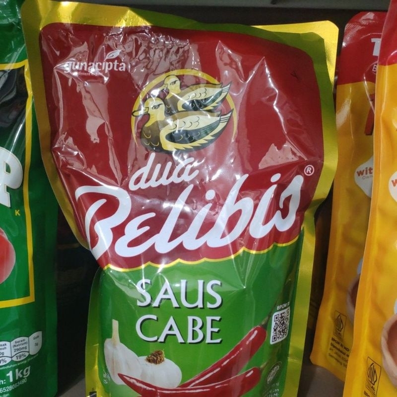

Saus Sambal Dua Belibis refill 1kg