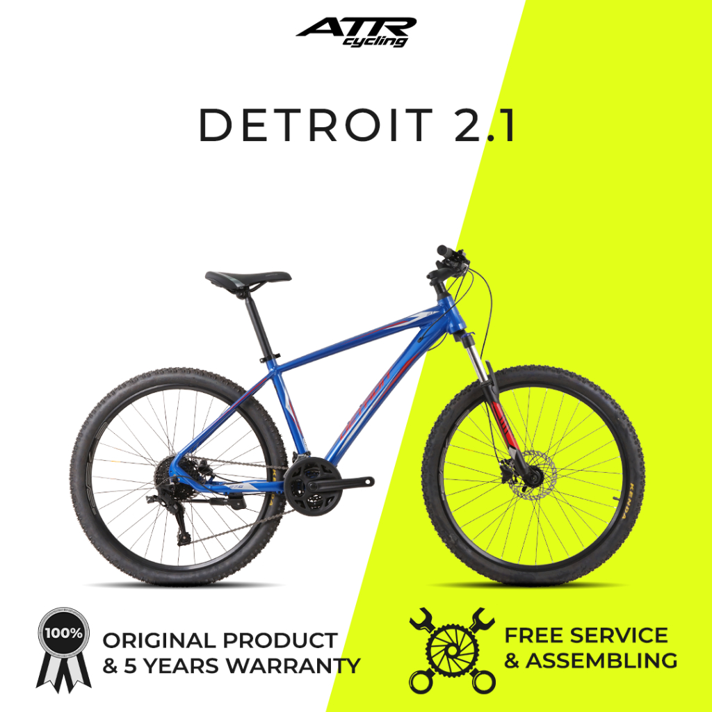 United Bike Sepeda Gunung MTB AL 27,5-27SP DETROIT 2.1 (20) BL-SLV